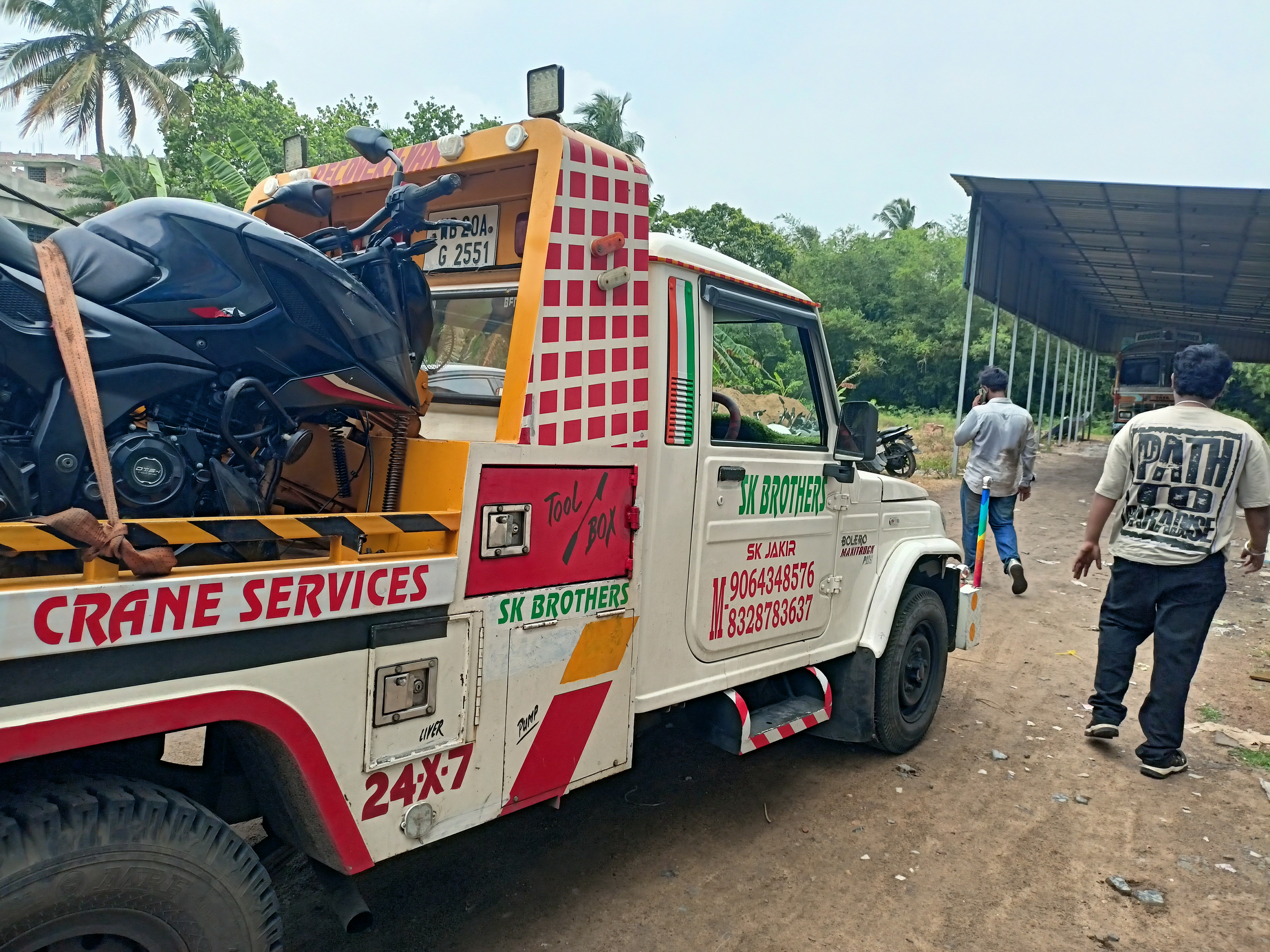 Long distance truck towing